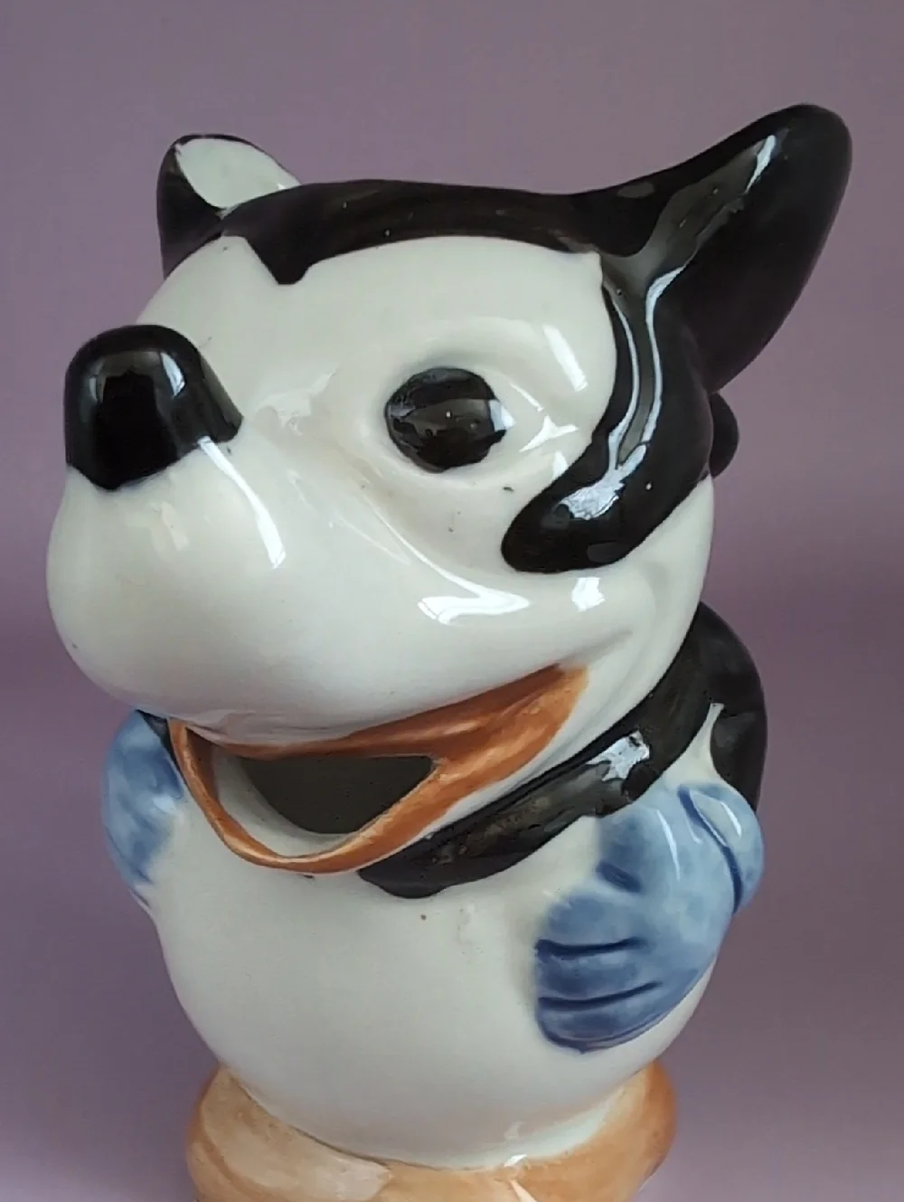 Vintage MICKEY MOUSE Figural Glazed Ceramic Pitcher Creamer Japan 1930s 1940s